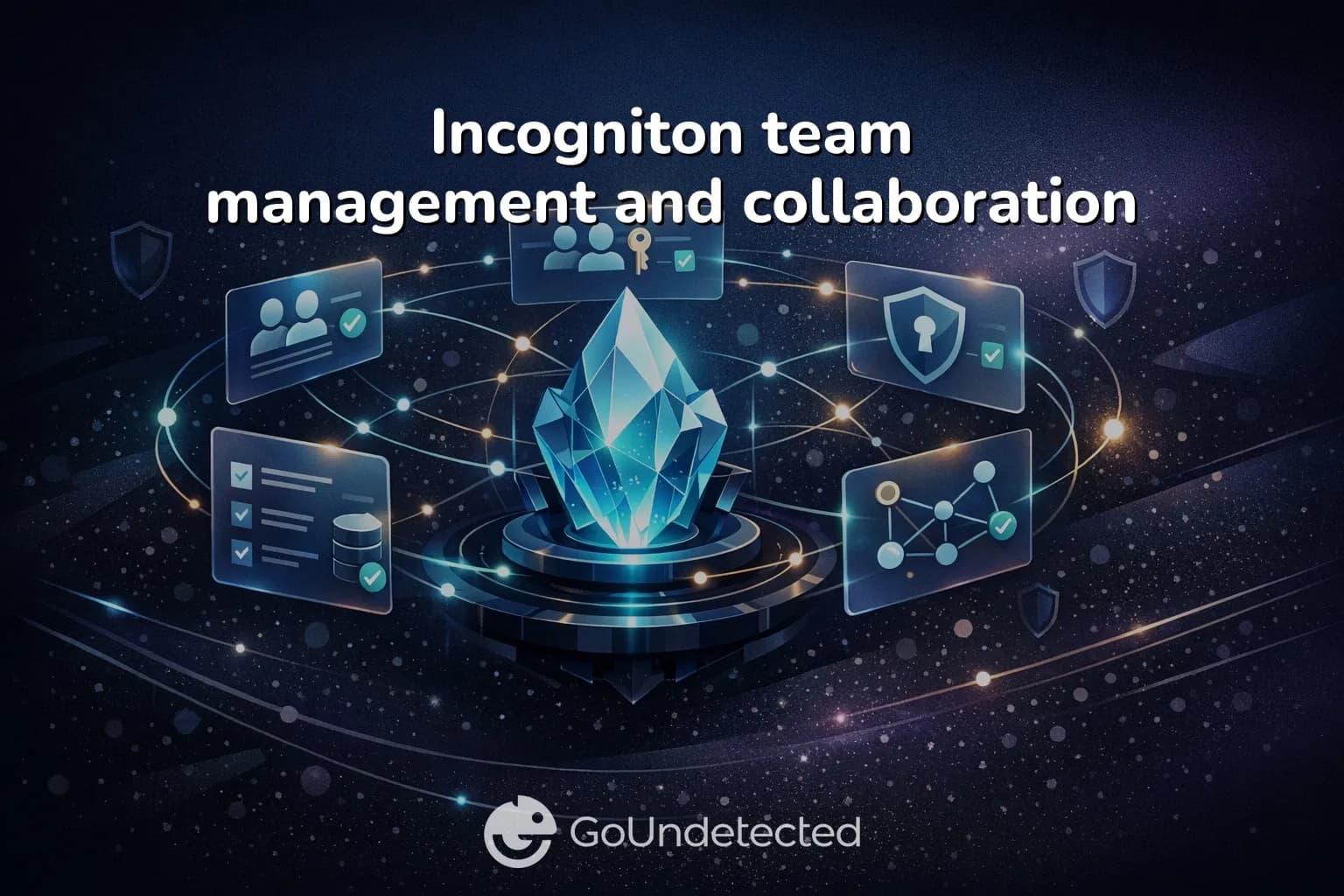 Incogniton team management and collaboration