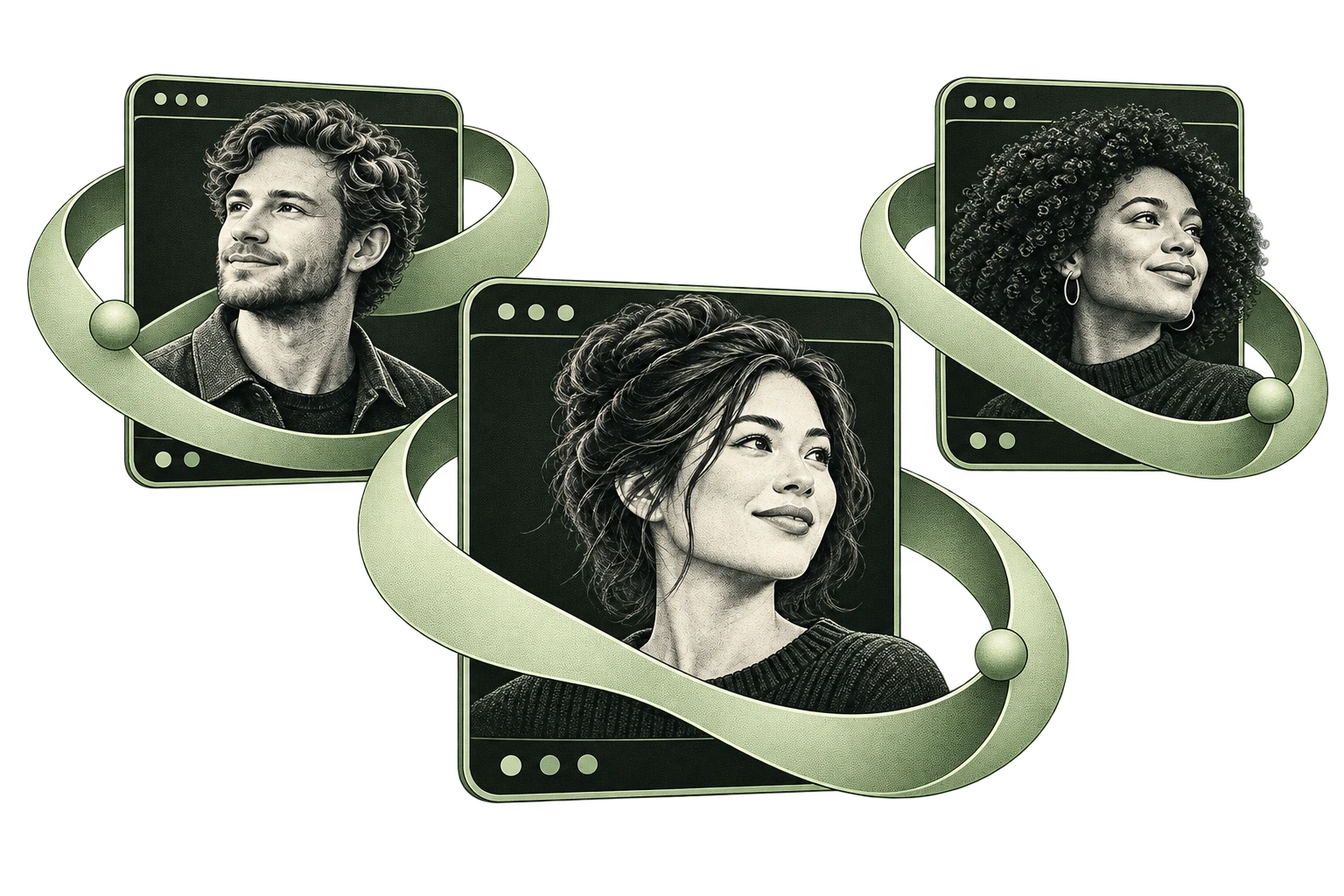 Three independent browser profiles, each with its own identity and separate sage session loop
